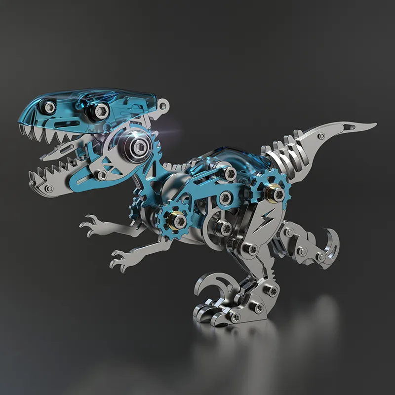 3D metal puzzles series Mechanical Velociraptor